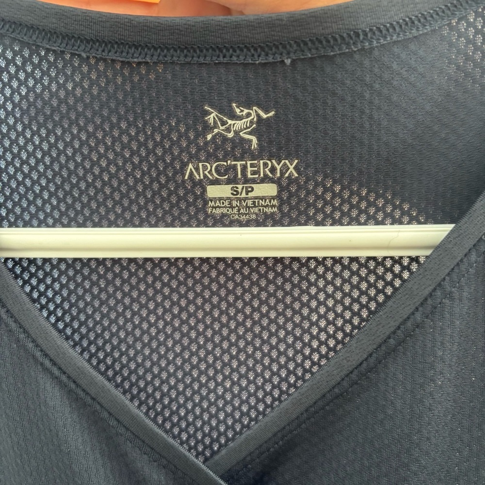 Arc'teryx Navy Short Sleeve V-Neck Activewear Mini Dress Tunic Size Small - Picture 3 of 7